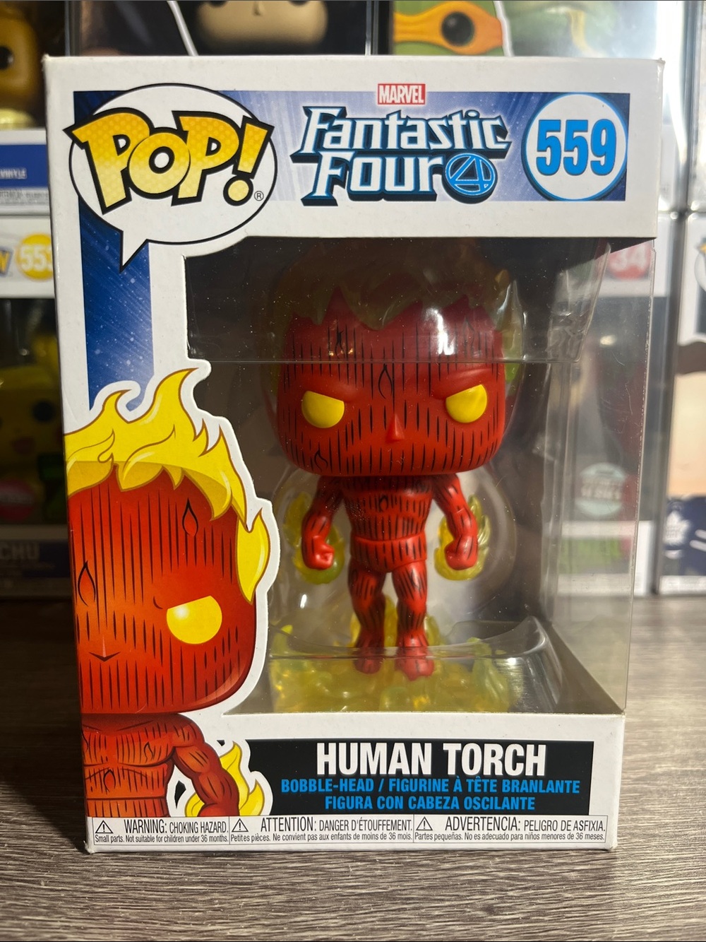 Marvel Fantastic Four Human Torch Pop! Vinyl – Red & Yellow